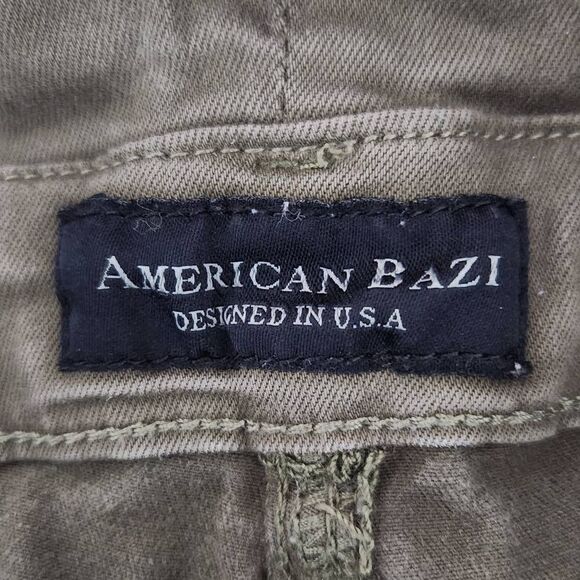 American Bazi Army Green Overalls with Distressing Size Medium Slim-leg Overalls - Picture 7 of 10